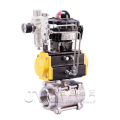 SIT cf8m 1000 wog  3 piece  Pneumatic ball valve